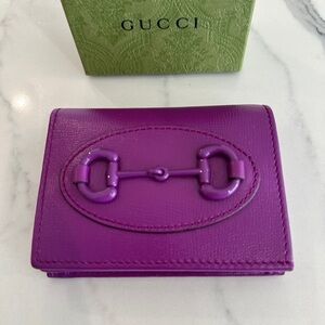 Gucci Bold Purple Leather Wallet